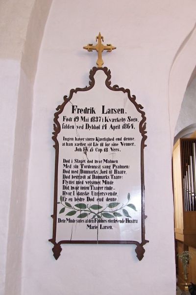 Fil:Mindetavle i Kværkeby Kirke.jpg