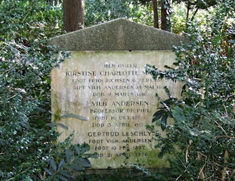 Fil:Vilhelm Andersens Gravsted.jpg